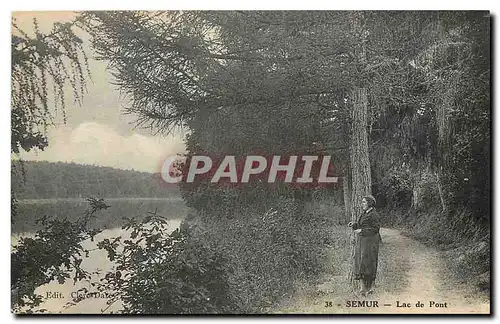 Ansichtskarte AK Semur Lac de Pont