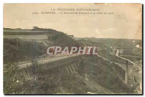 Cartes postales La Bretagne Pittoresque St Brieuc Le Boulevard de Rohannech et la Vallee du Gouet