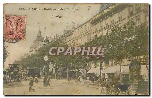 Cartes postales Paris Boulevard des Italiens