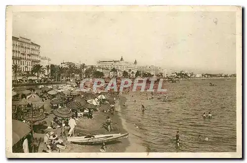 Cartes postales Cannes Plage de la Croisette