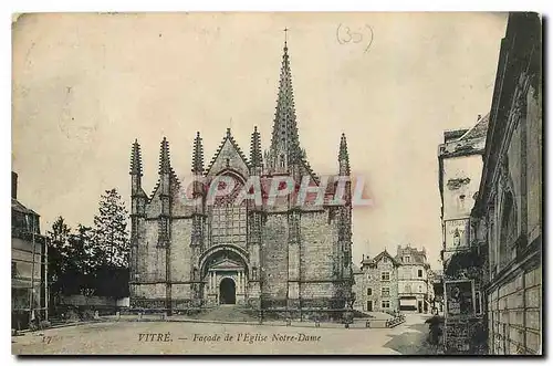 Ansichtskarte AK Vitre Facade de l'Eglise Notre Dame