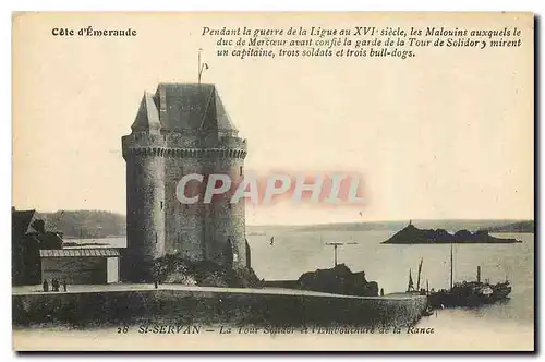 Cartes postales Cote d'Emeraude St Servan La Tour Soltaut et l'Embouchure de la Rance