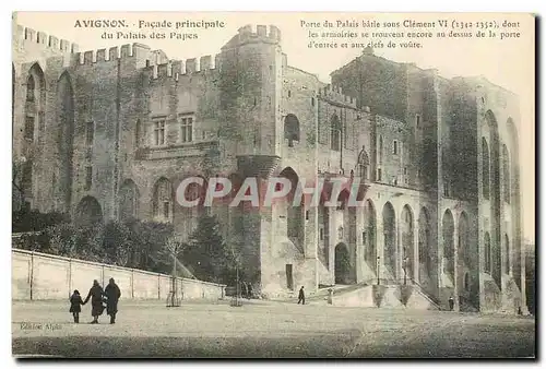 Ansichtskarte AK Avignon Facade principale du Palais des Papes