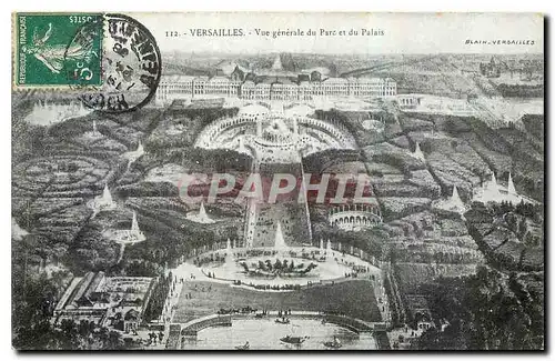 Ansichtskarte AK Versailles Vue generale du Parc et du Palais