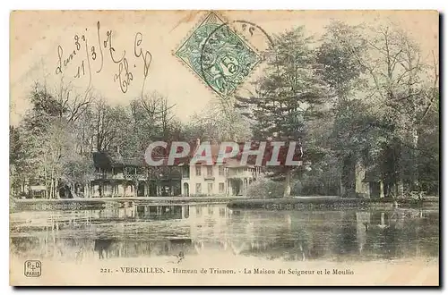 Cartes postales Versailles Hameau de Trianon La Maison du Seigneur et le Moulin