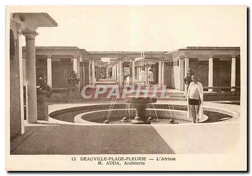 Ansichtskarte AK Deauville Plage Fleurie L'Atrium