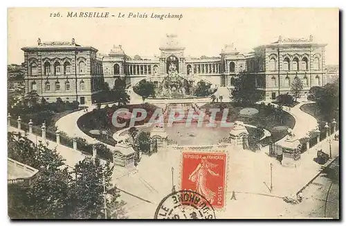 Cartes postales Marseille Le Palais Longchamp