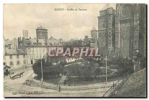 Cartes postales Rodez Jardin de Samson