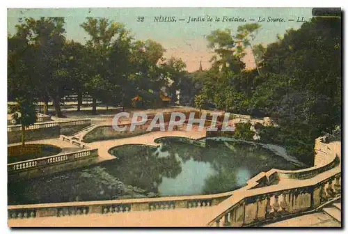 Cartes postales Nimes Jardin de la Fontaine La Source