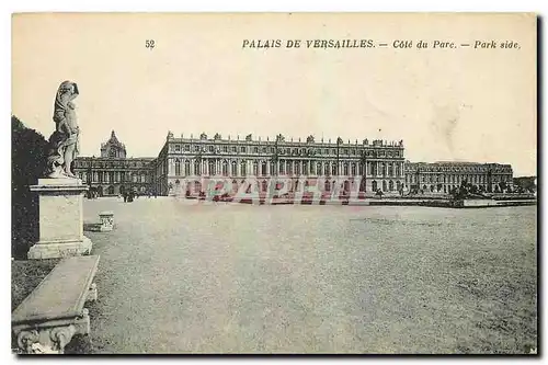 Cartes postales Palais de Versailles Cote du Parc