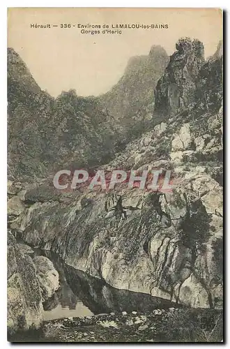 Ansichtskarte AK Herault Environs de Lamalou les Bains Gorges d'Heric