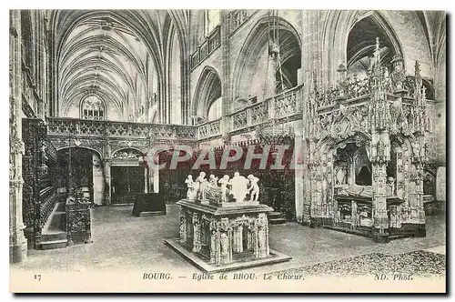 Cartes postales Bourg Eglise de Brou Le Choeur