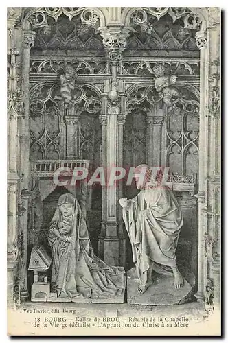 Ansichtskarte AK Bourg Eglise de Brou Retable de la Chapelle de la Vierge