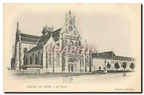 Cartes postales Eglise de Brou La Facade