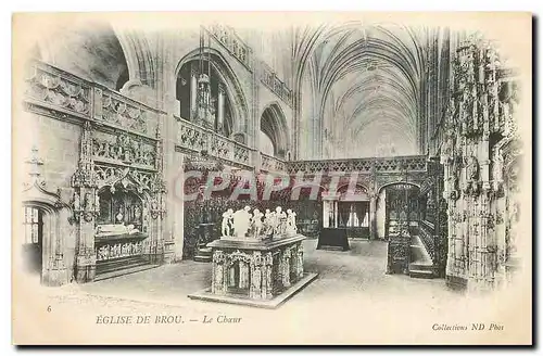 Cartes postales Eglise de Brou Le Choeur