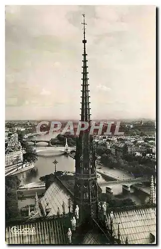 Moderne Karte Paris La Fleche de Notre Dame