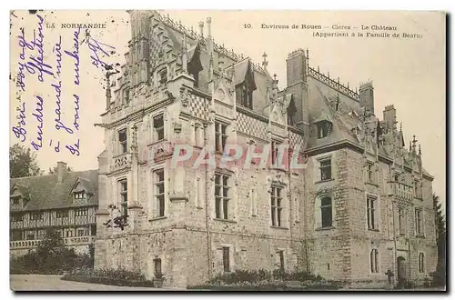 Cartes postales Environs de Rouen Cleres Le Chateau Famille de Bearn