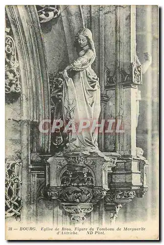 Ansichtskarte AK Bourg Eglise de Brou Figure du Tombeau de Marguerite d'Autriche