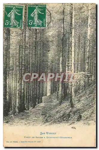 Cartes postales Les Vosges Foret de Sapine a Kichompre Gerardmer
