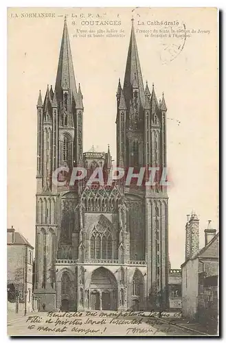 Ansichtskarte AK La Normandie Coutances La Cathedrale