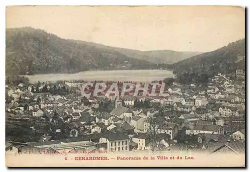 Ansichtskarte AK Gerardmer Panorama de la Ville et du Lac