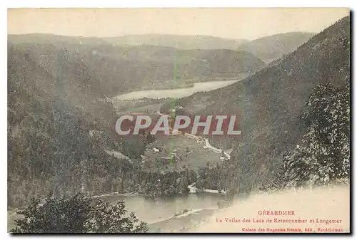Cartes postales Gerardmer La Vallee des Lacs de Retournemer et Longemer