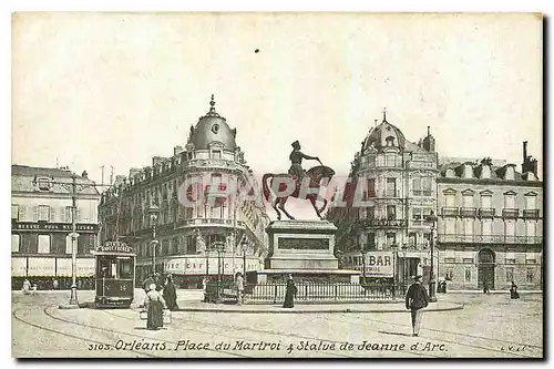 Cartes postales Orleans Place du Martroi Statue de Jeanne d'Arc