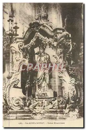 Cartes postales Ste Anne d'Auray Statue Miraculeuse