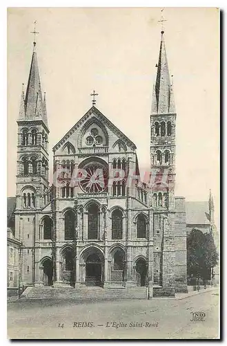 Cartes postales Reims l'Eglise Saint Remi