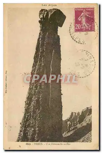 Cartes postales Les Alpes Theus Une Demoiselle coiffee