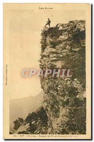 Cartes postales Les Alpes Gap Environs Somet du Pic de Charance