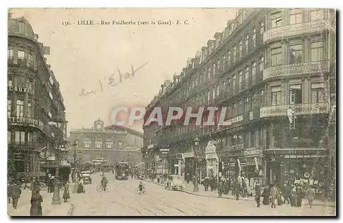 Ansichtskarte AK Lille Rue Faidherbe vers la Gare