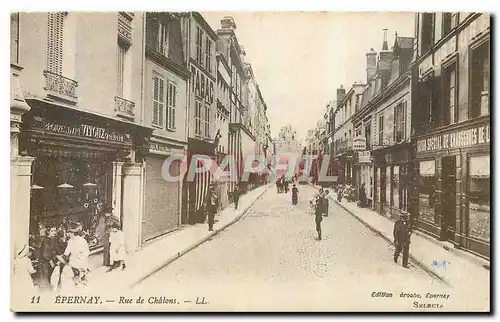 Cartes postales Epernay Rue de Chalons