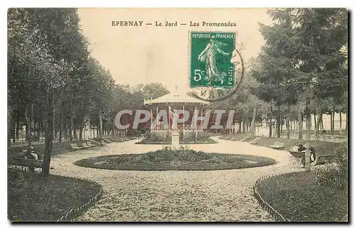 Cartes postales Epernay Le Jard Les Promenades