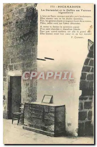 Cartes postales Rocamadour La Durrandal et le Coffre au Verrou legendaire