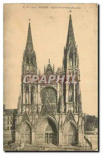 Cartes postales Rouen Eglise Saint Ouen Facade