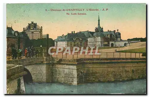 Cartes postales Chateau de Chantilly l'Entree