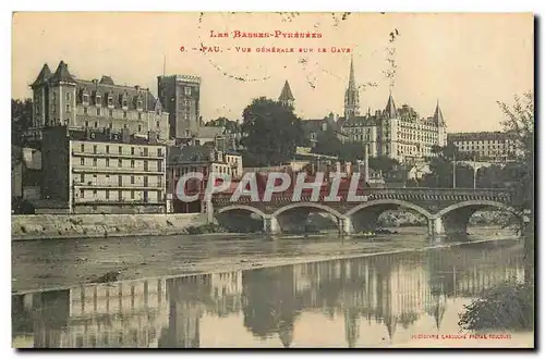 Ansichtskarte AK Les Basses Pyrenees Pau Vue generale sur le Gave