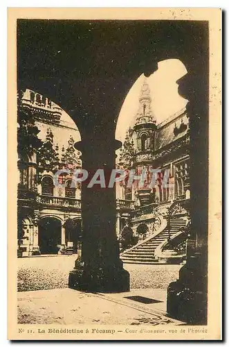Cartes postales La Benedictine a Fecamp Cour d'Honneur