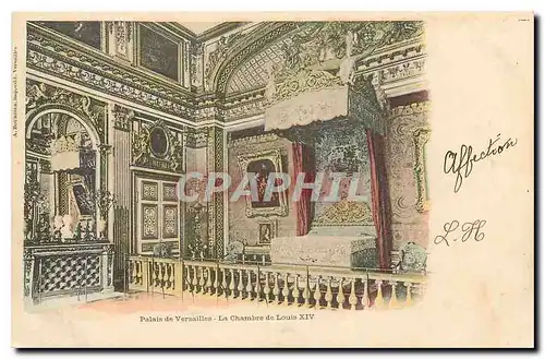 Ansichtskarte AK Palais de Versailles La Chambre de Louis XIV