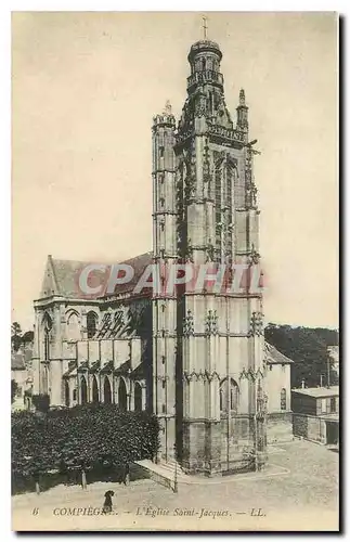 Ansichtskarte AK Compiegne l'Eglise Saint Jacques