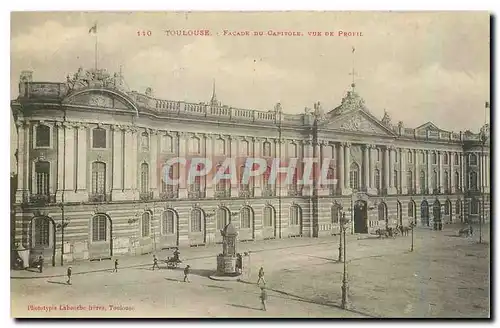 Cartes postales Toulouse Facade du Capitole Vue de Profil