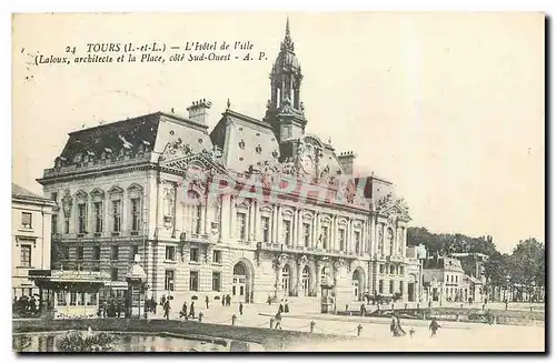 Ansichtskarte AK Tours I et L l'Hotel de Ville Laloux