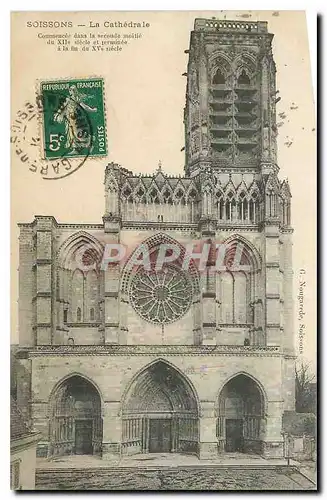 Cartes postales Soissons La Cathedrale