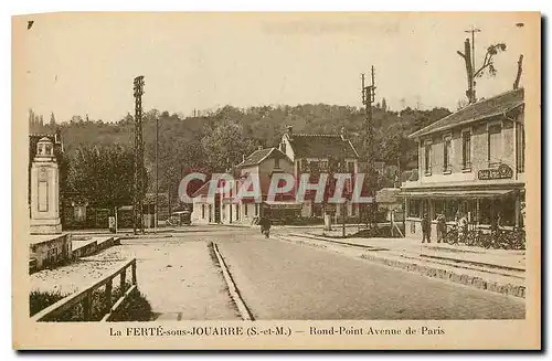 Ansichtskarte AK La Ferte sous Jouarre S et M Rond Point Avenue de Paris