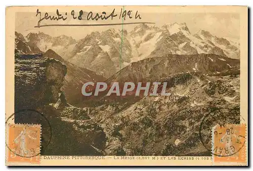 Cartes postales Le Dauphine Pittoresque La Meige et les Ecrins