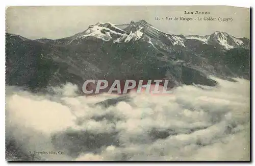 Ansichtskarte AK Les Alpes Mer de Nuages Le Goleon