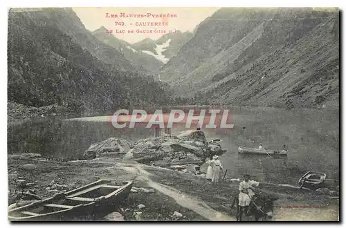 Cartes postales Les Hautes Pyrenees Cauterets Le Lac de Gaude Ane Mule