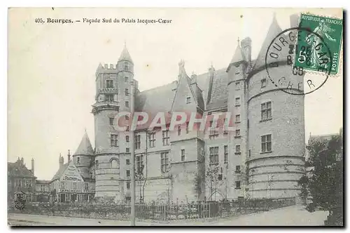 Cartes postales Bourges Facade Sud du Palais Jacquex Coeur