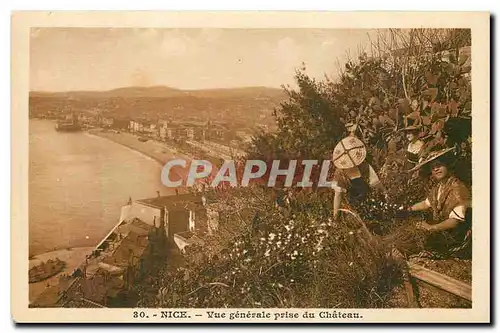 Cartes postales Nice Vue generale prise du Chateau Femmes Folklore